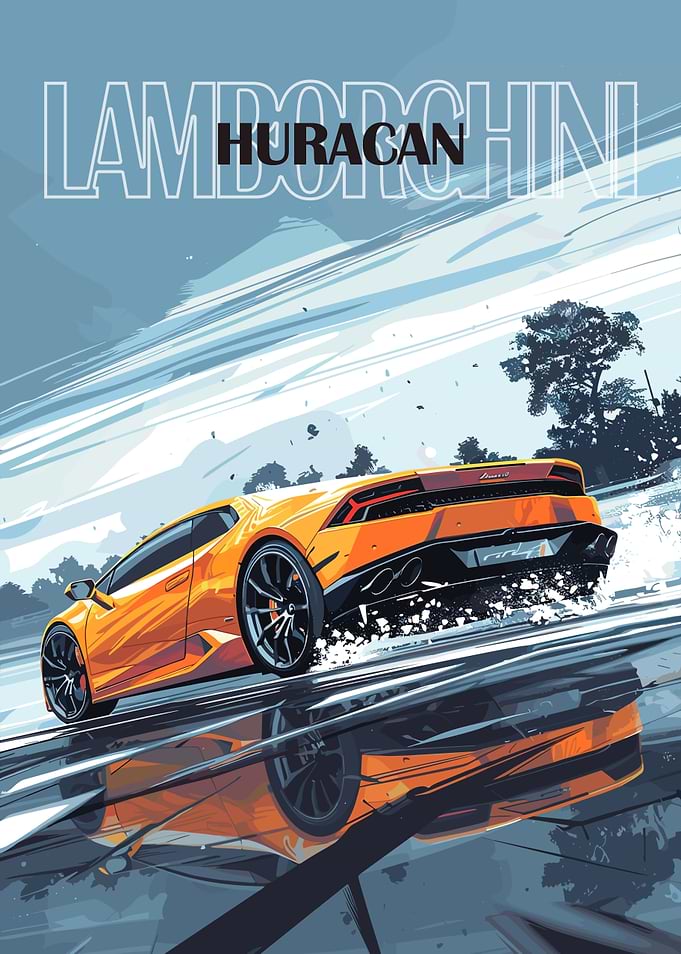 Lamborghini Huracan Poster