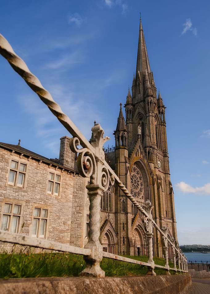 Cathedral with Ornate Fence