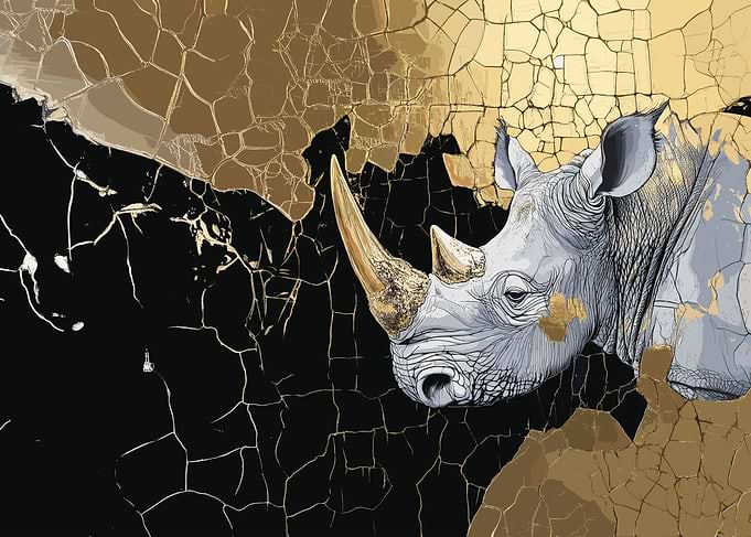 Rhino Gold Abstract