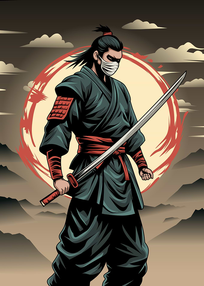 Samurai with Katana