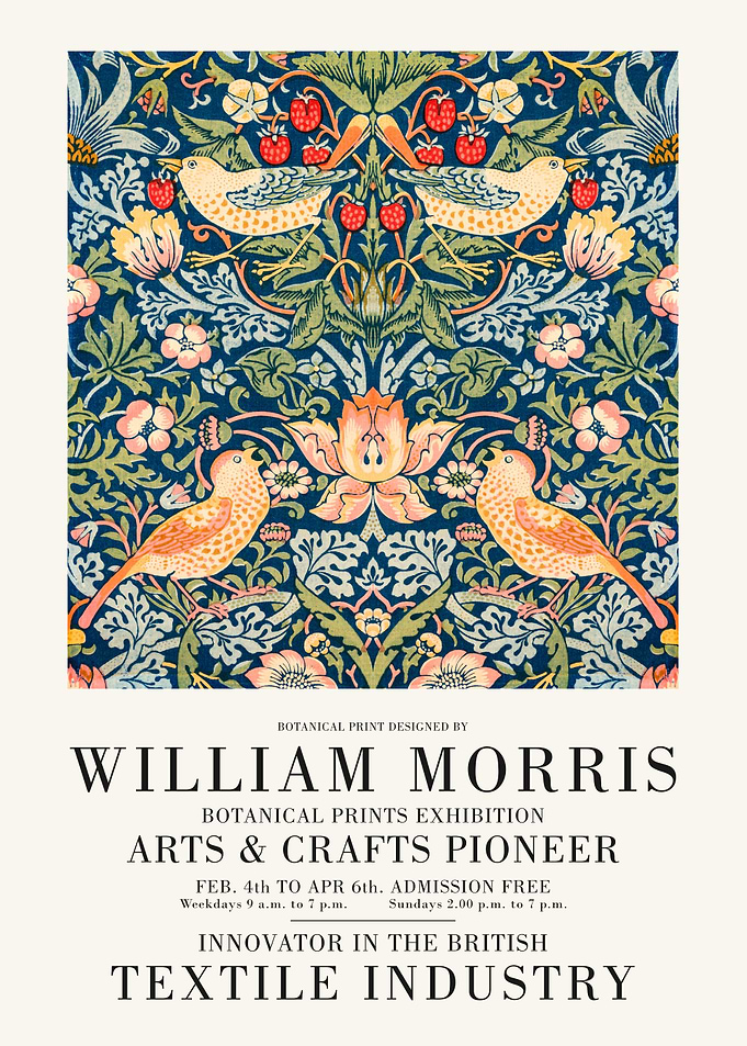 William Morris Botanical Print Exhibition