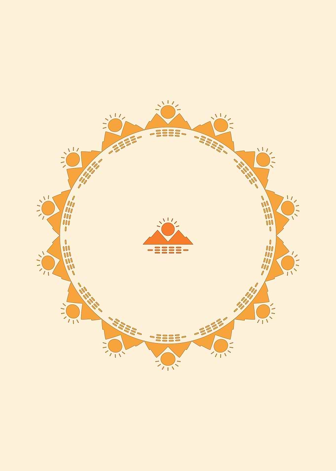 Sun and Mountain Mandala