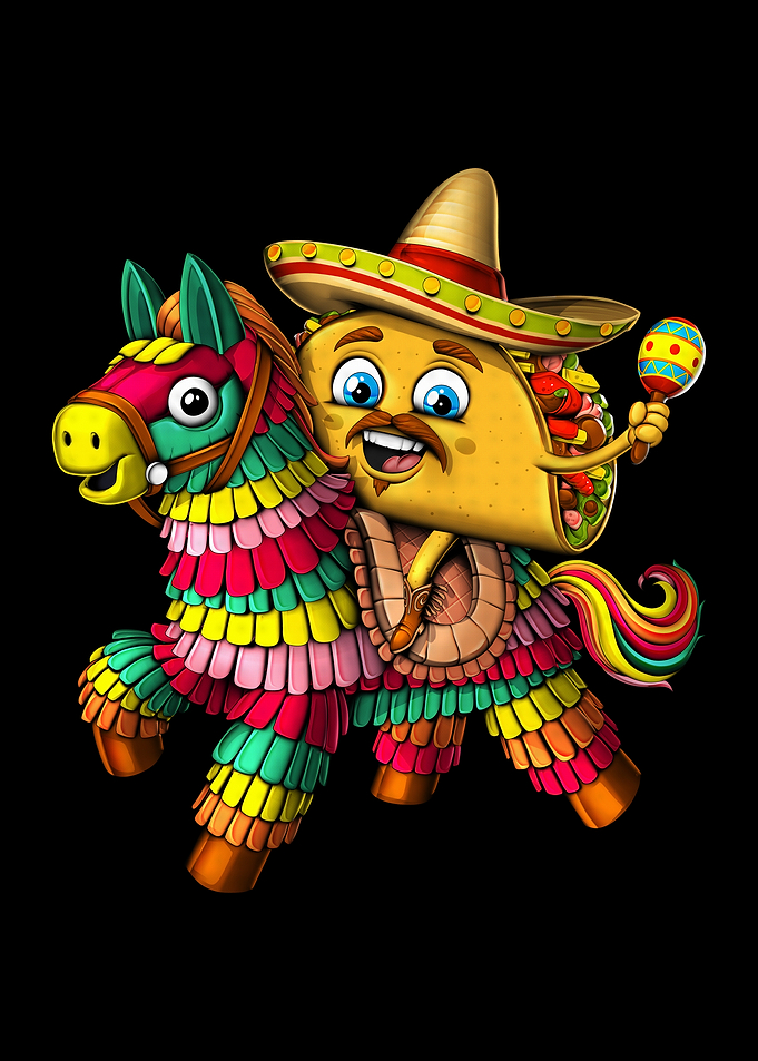 Mexican Taco Riding Pinata