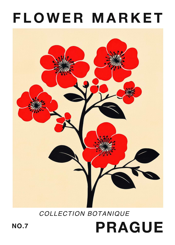 Prague Flower Market Print