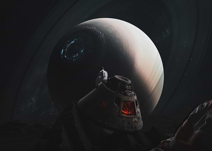 Astronaut on a Distant Planet
