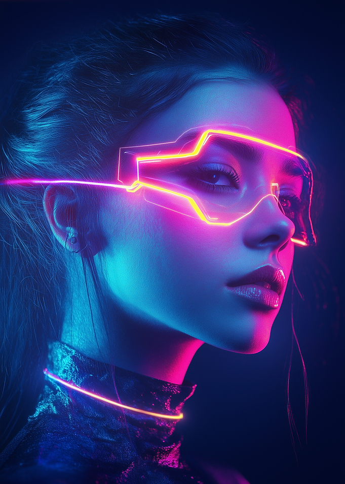Neon Goggles Portrait