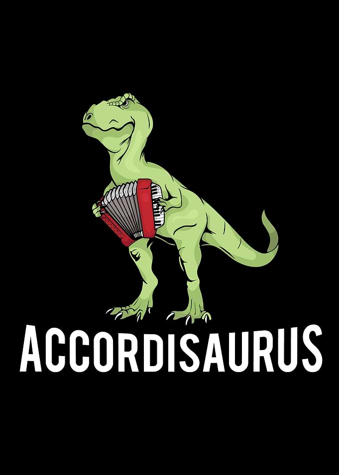 Accordisaurus Accordion Player Kids Music Accordion