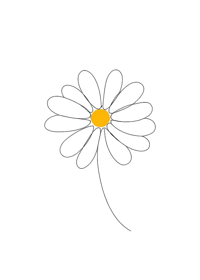 Single Line Daisy