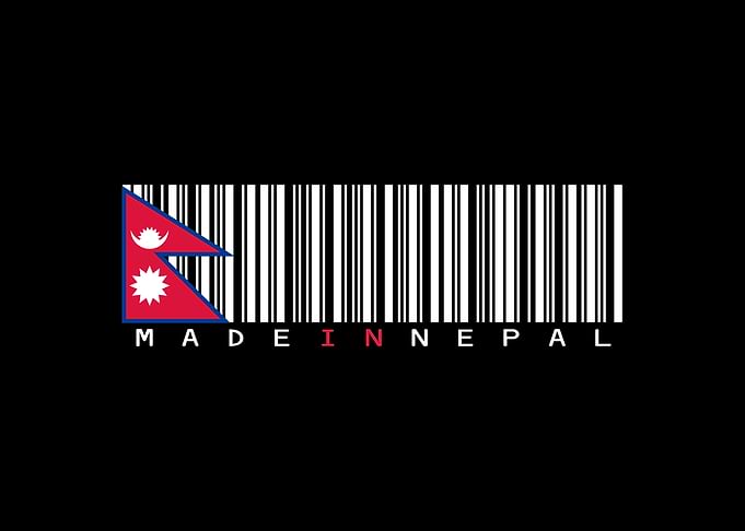 Nepal Flag Barcode