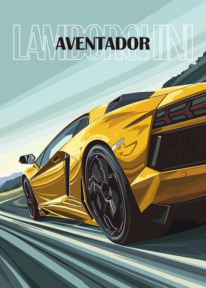 Lamborghini Aventador Poster