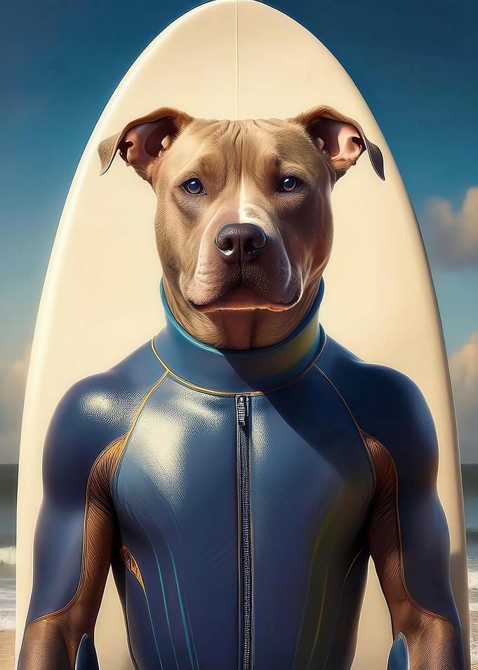 Pitbull Surfer