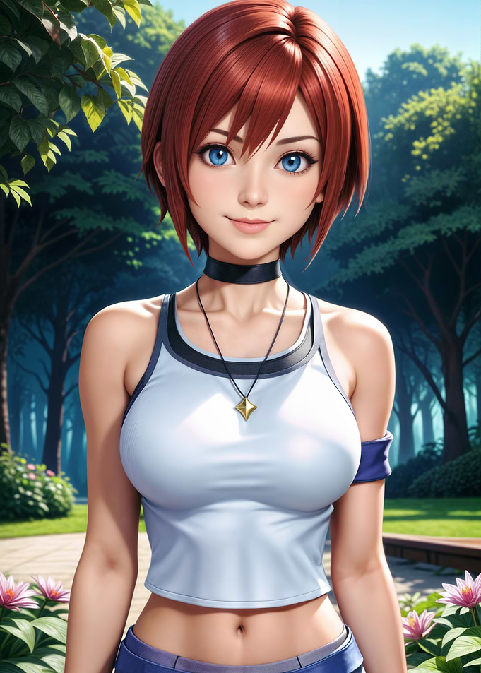 Anime Girl with Red Hair