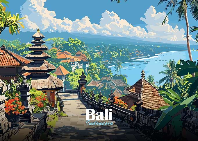 Bali Temple View