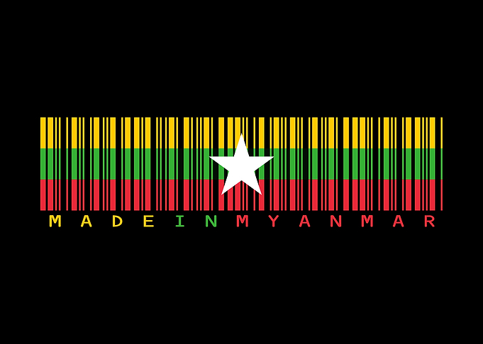 Myanmar Barcode Flag