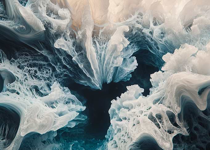 Abstract Ink Swirl
