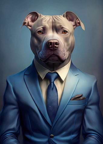 Pitbull in Suit