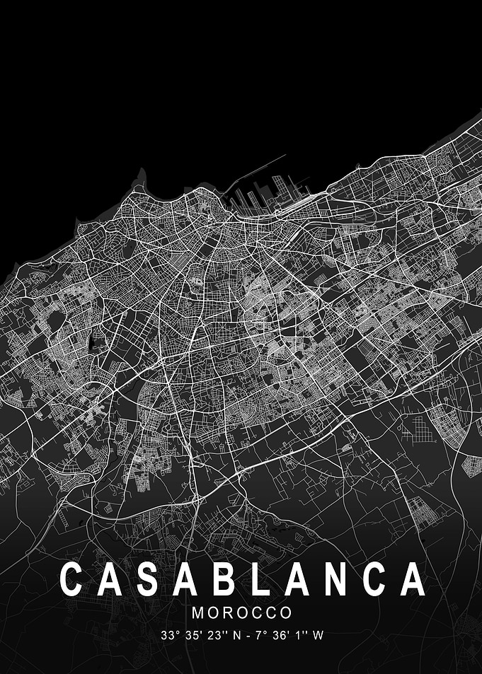 Casablanca Dark City Map