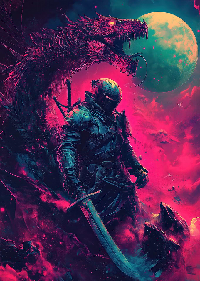 Knight vs Dragon