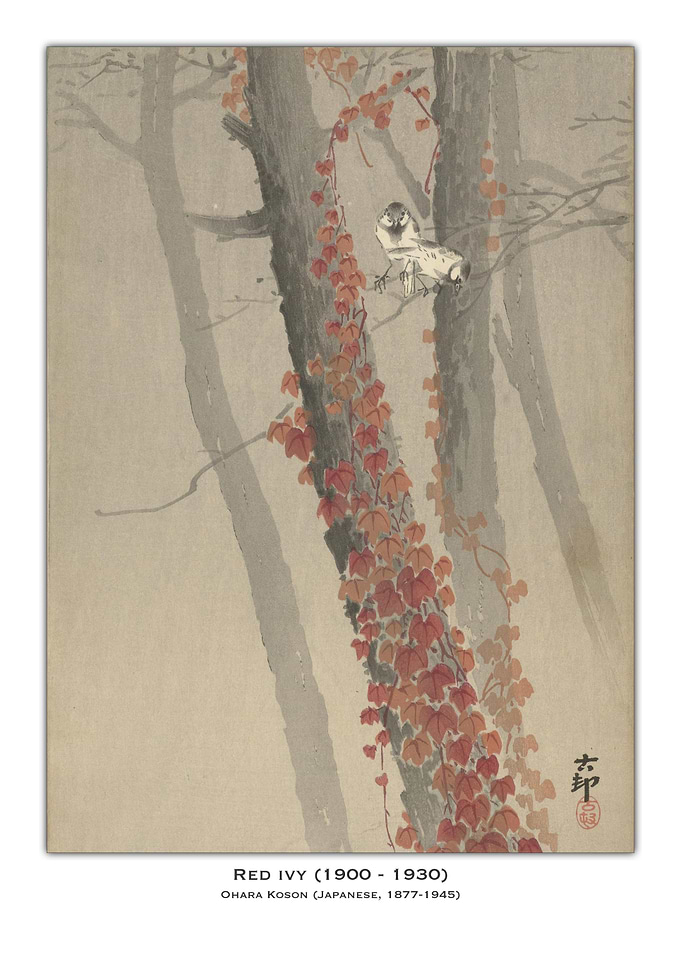 Red Ivy and Bird
