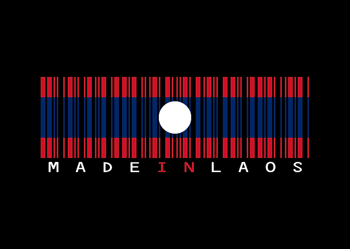 Laos Flag Barcode