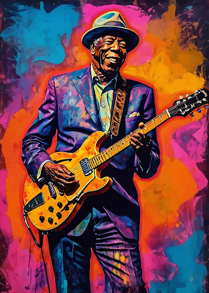Buddy Guy Blues Guitarist Portrait