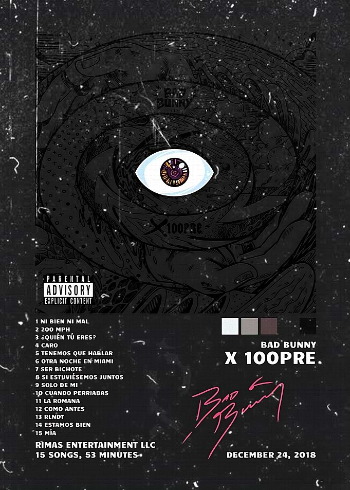 Bad Bunny X 100PRE Album Cover