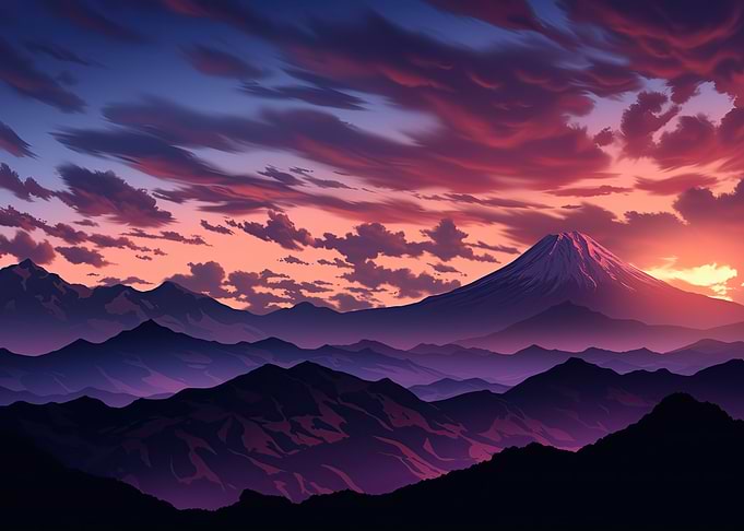Mount Fuji Sunset