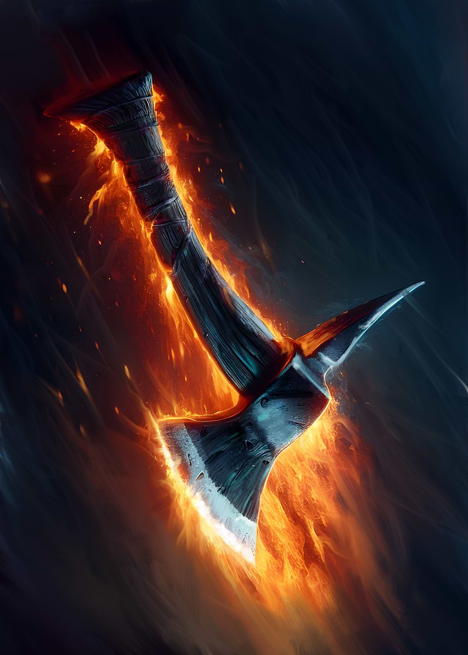Flaming Axe