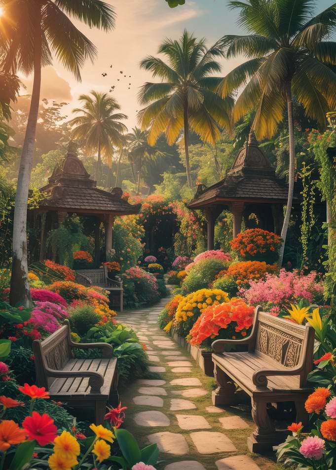 Tropical Garden Path