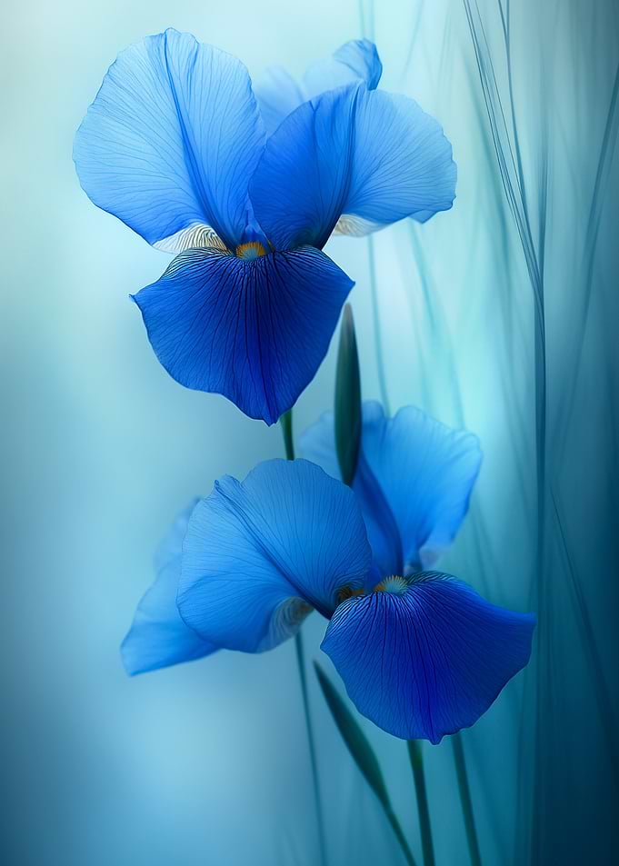 Blue Iris Flowers
