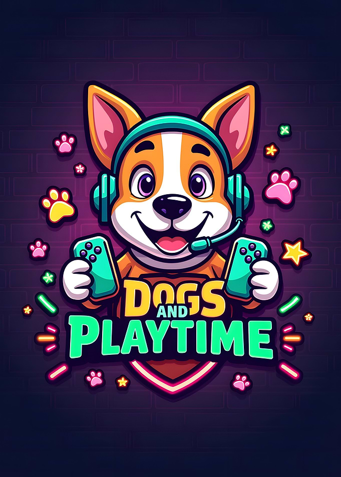 Dogs and Playtime Gaming Logo