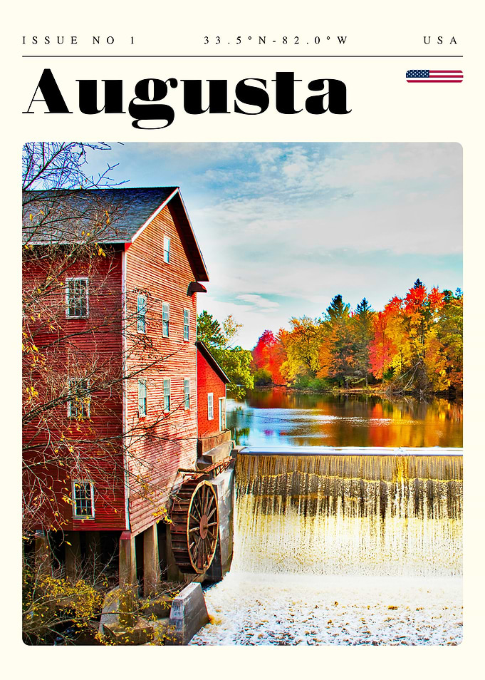 Augusta Georgia Travel Art Poster