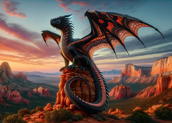 Southwest Sunset Dragon