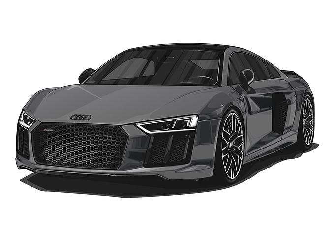 Audi R8 V10 Performance Grey