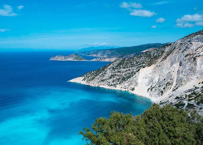 Coastal Landscape with Turquoise Waters
