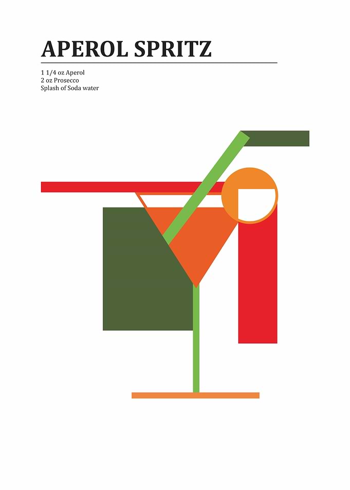 Aperol Spritz Cocktail Art