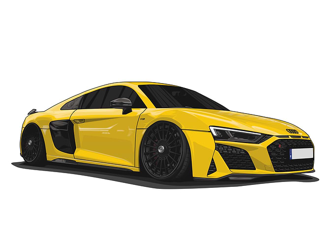 Bagged Audi R8 V10