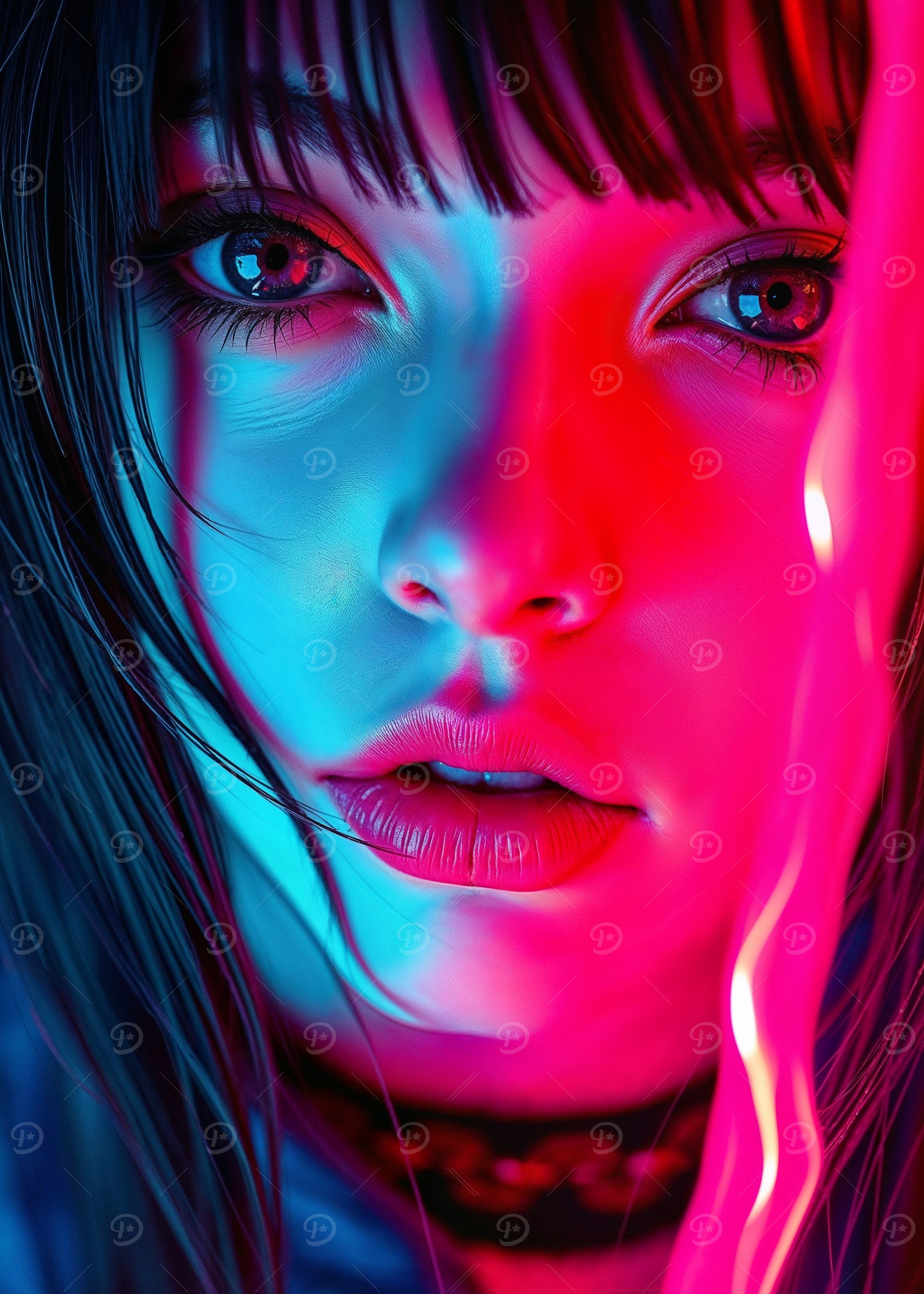 Neon Gamer Girl 3