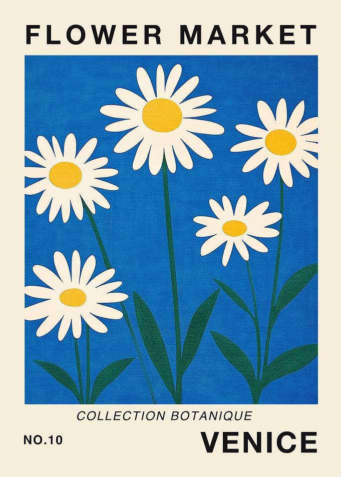 Venice Flower Market Print