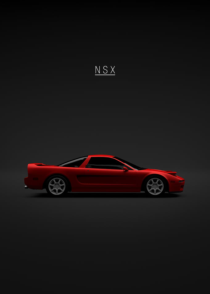 Red Honda NSX 1997