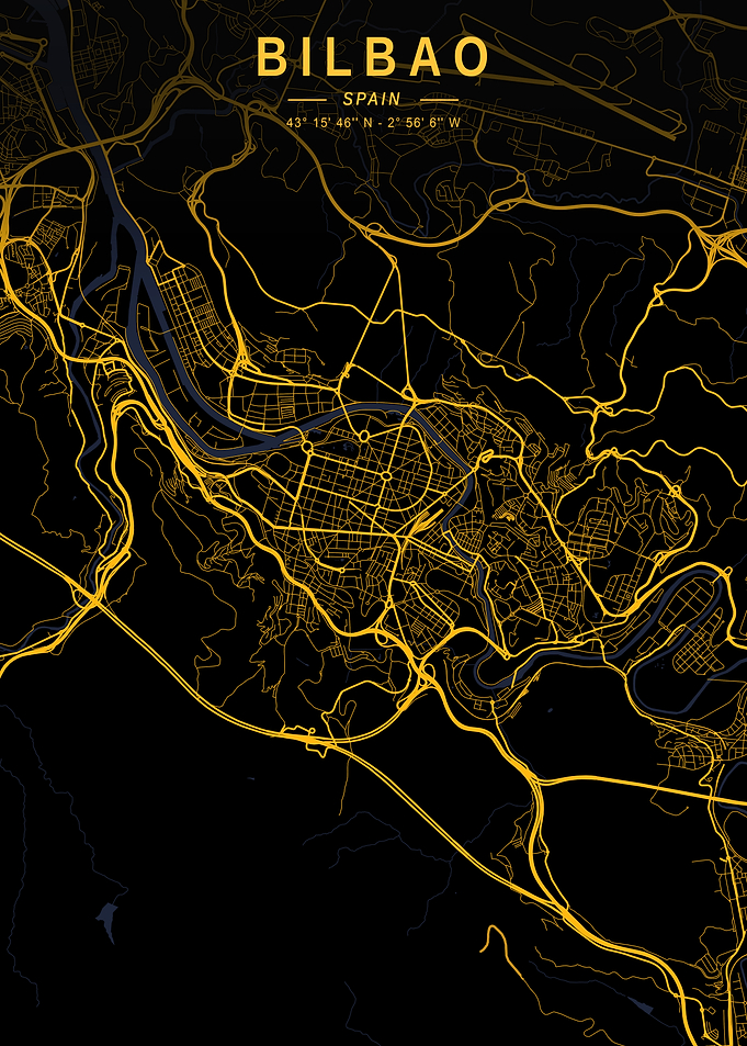 Bilbao Golden City Map