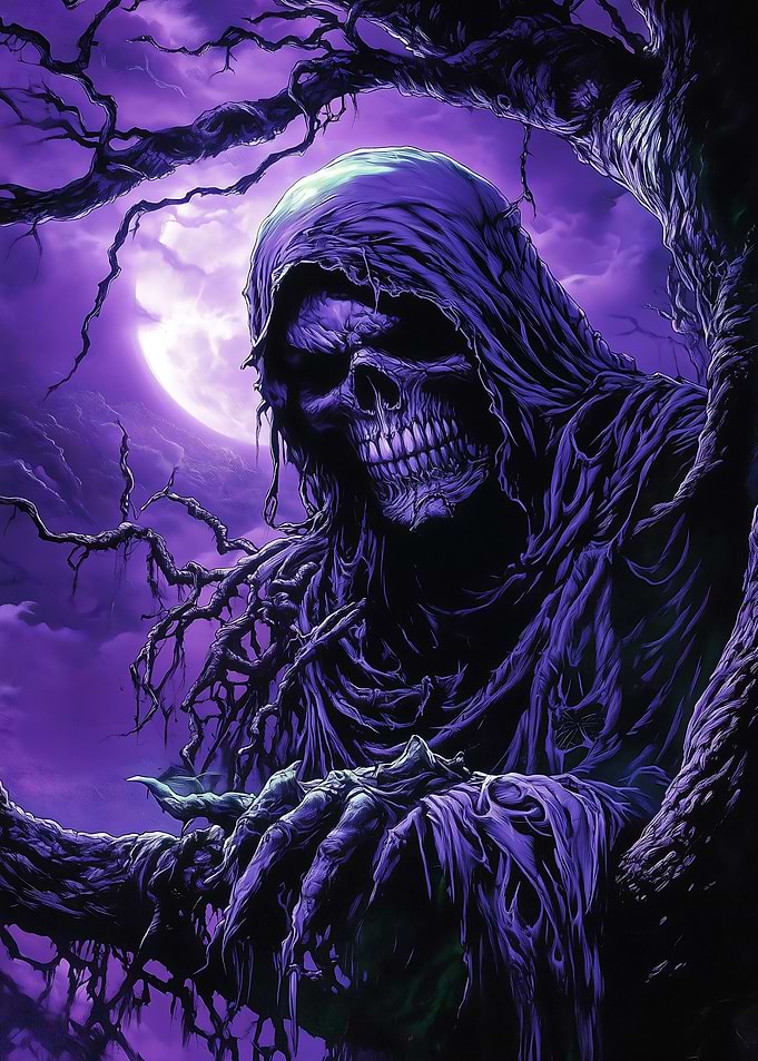 Grim Reaper in Purple