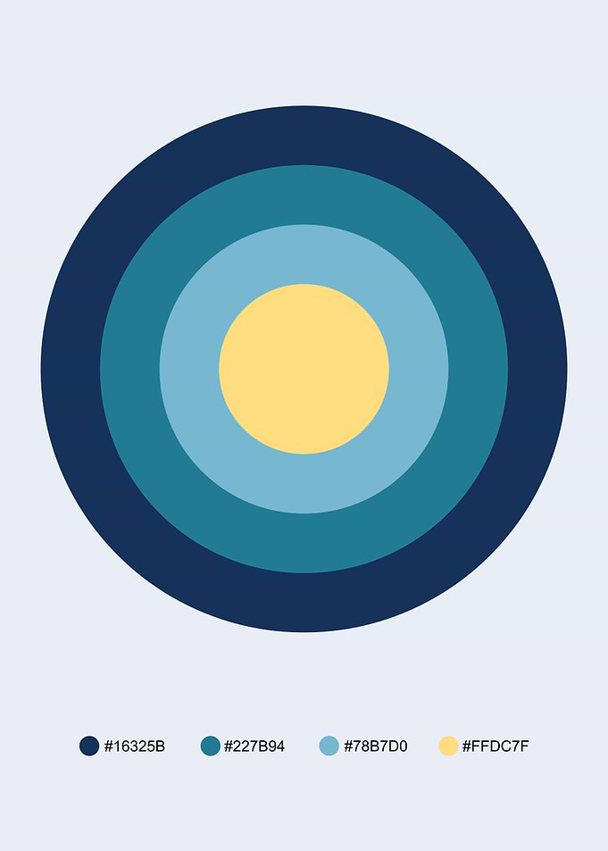 Concentric Circles Color Palette