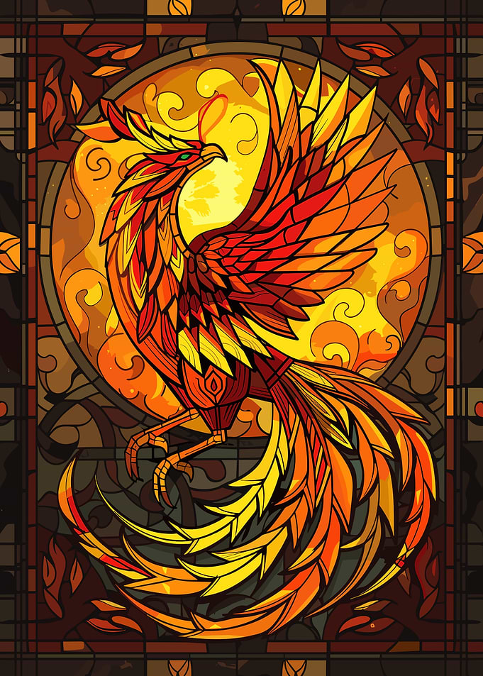 Phoenix Stained Glass