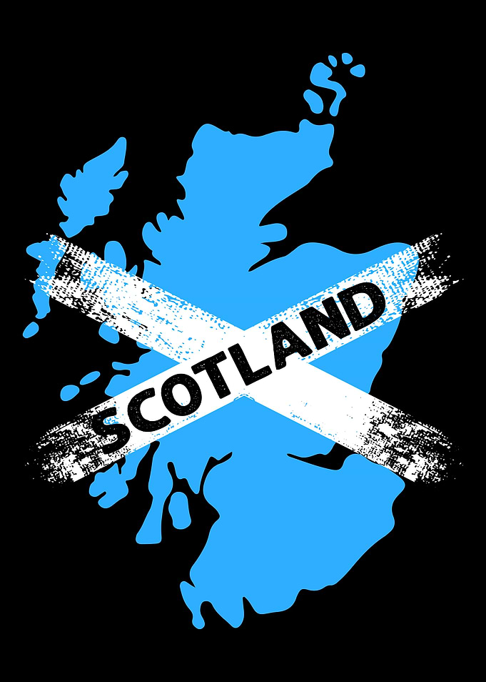 Scotland Map Design