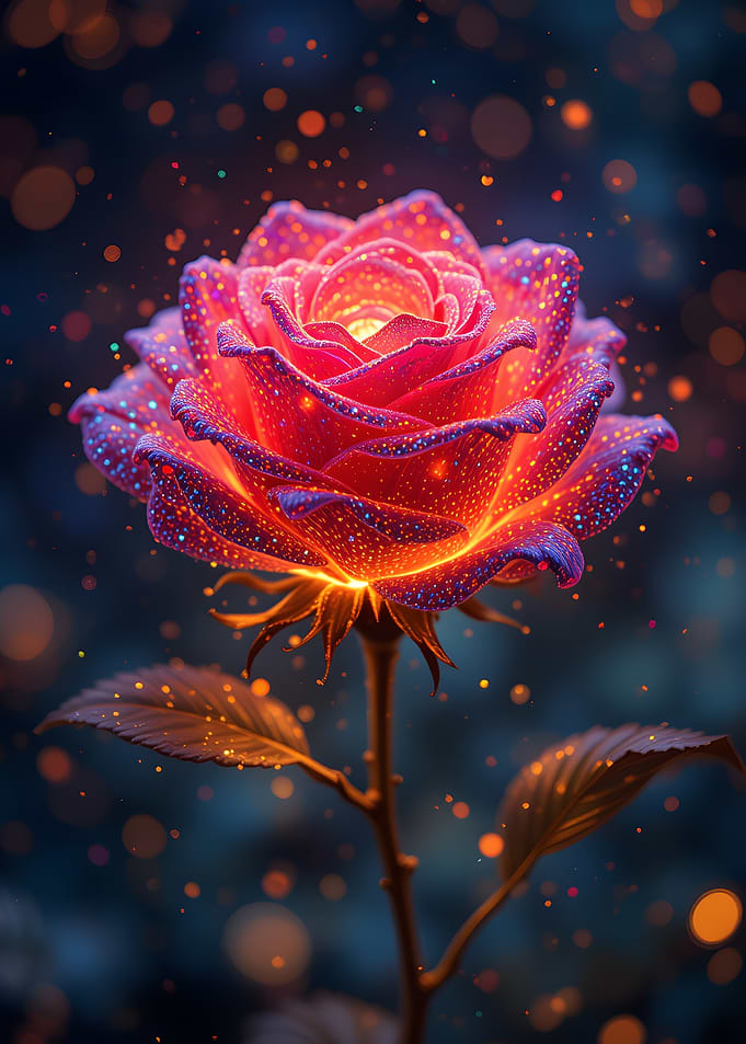 Glowing Rose