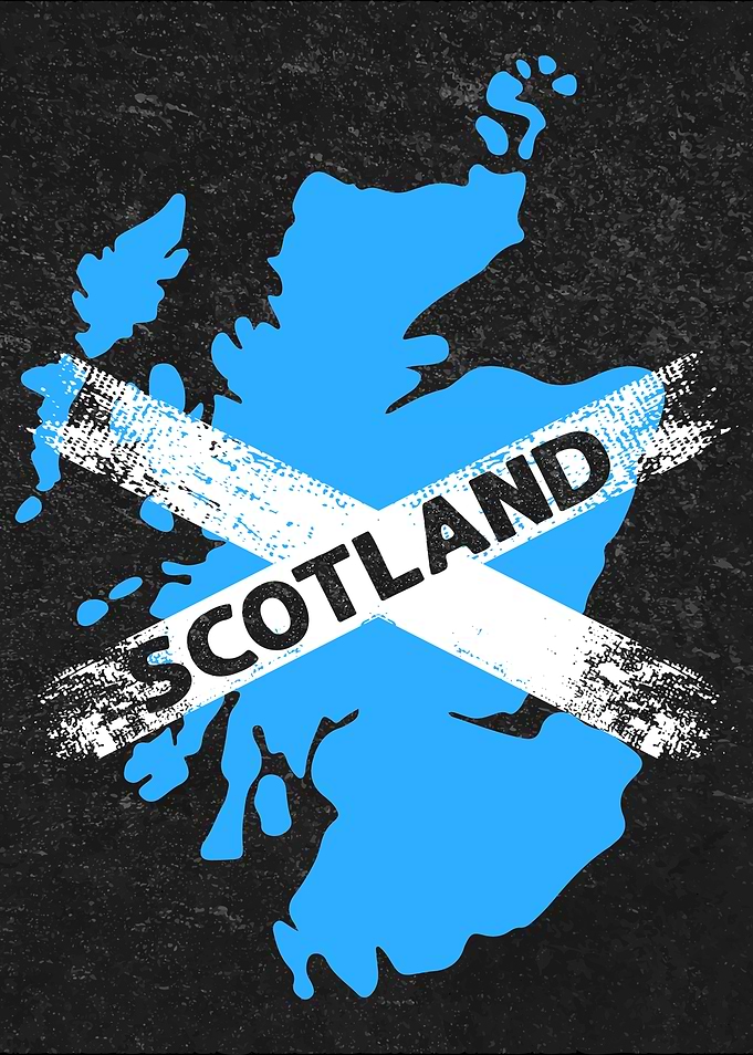 Scotland Map Graphic