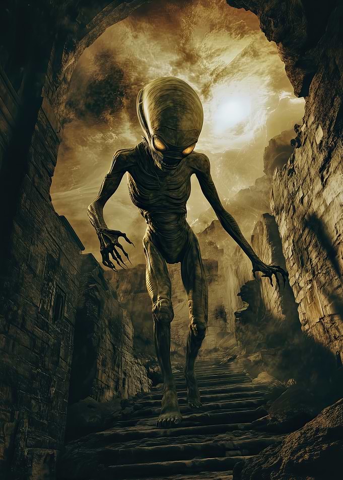 Alien in Ruins