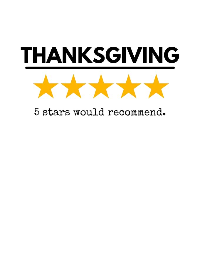 Thanksgiving 5 Stars