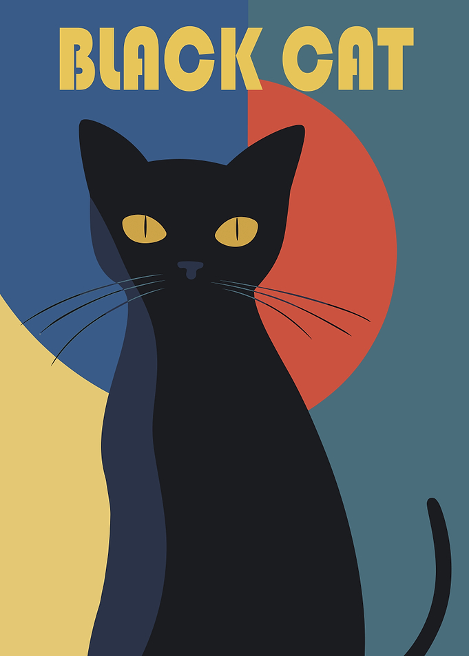 Black Cat Poster